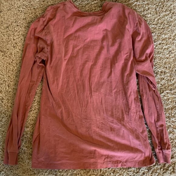 Men's The North Face Long Sleeve Pink/Red Medium - Picture 3 of 3